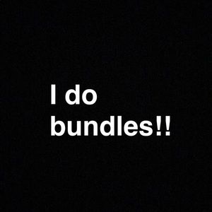 I’m going to start doing bundles!!!
